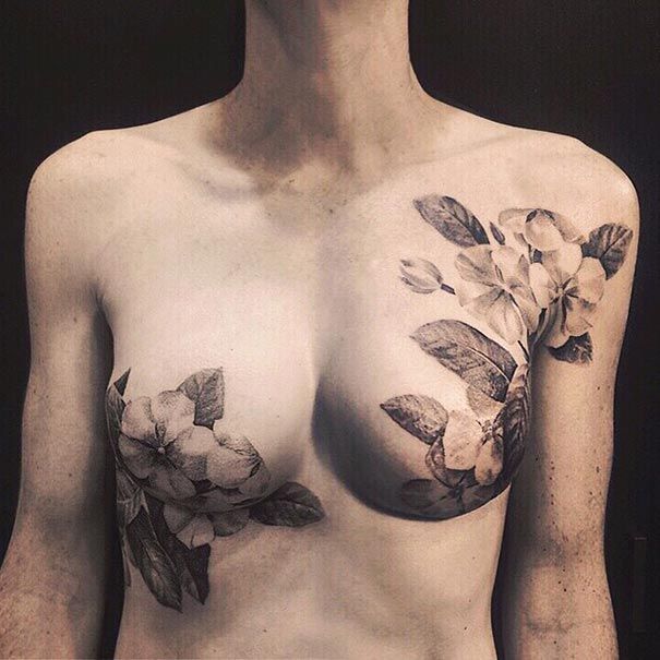 Tatuadora brasileira cobre gratuitamente cicatrizes de mulheres sobreviventes do câncer e da violência doméstica | HypeScience 